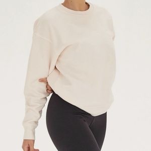 NWT Girlfriend Collective Ecru Classic Sweatshirt